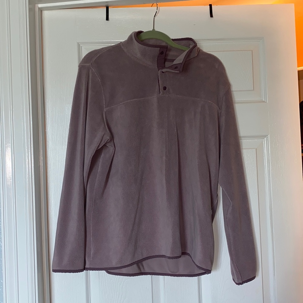 Purple half-zip large jacket